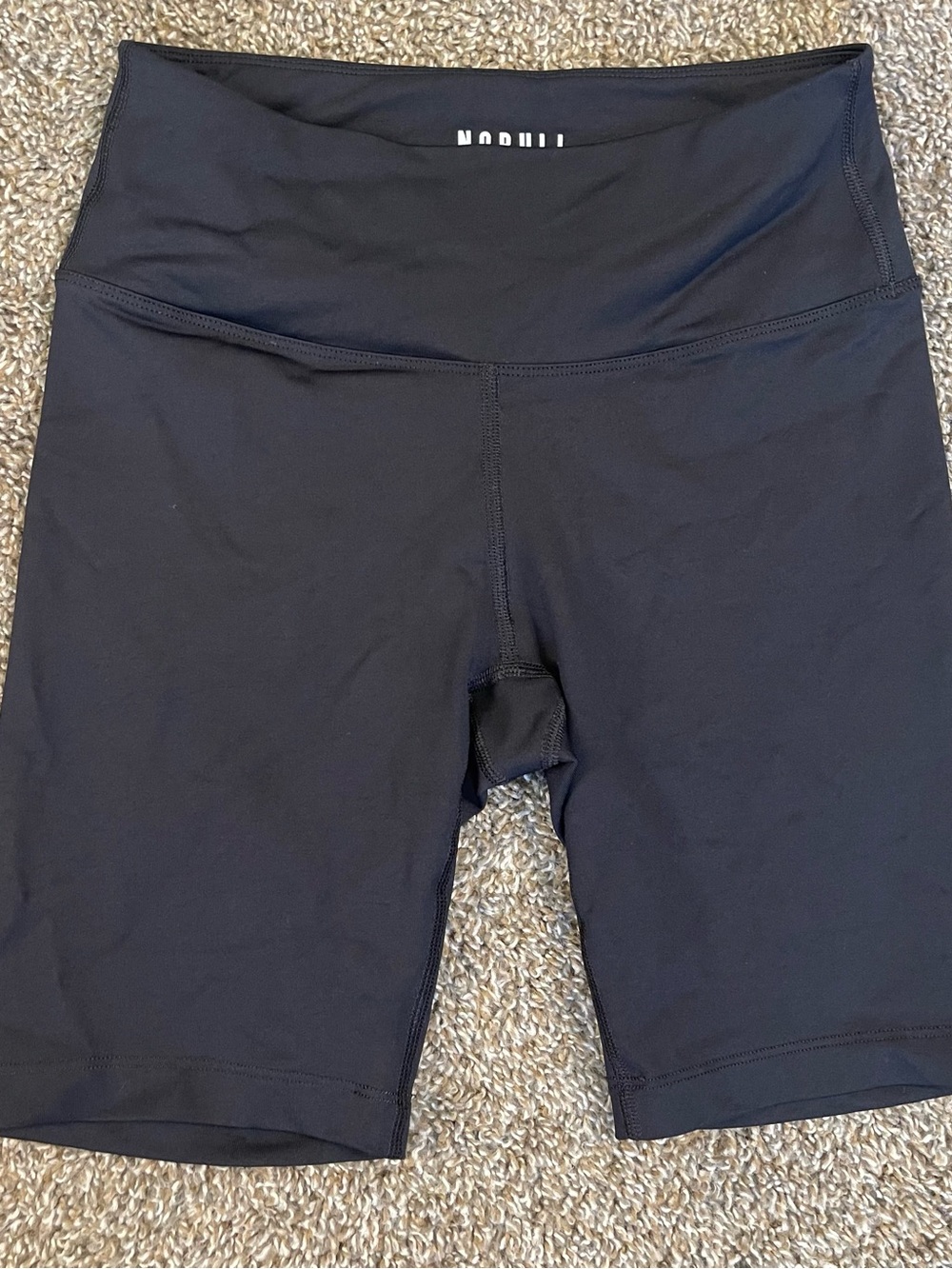 NOBULL Women's Black Biker Shorts Size Small 7.5” Athletic Gym Workout Running